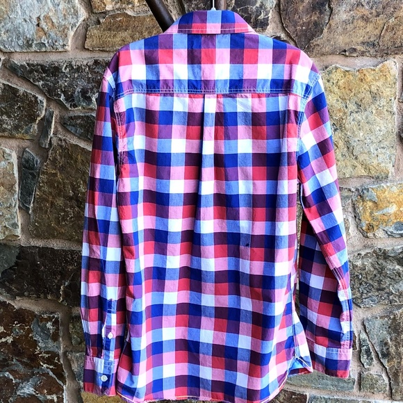 JOHNNIE BODEN {Boy's Laundered Shirt} 11-12Y RW&B - Picture 3 of 4
